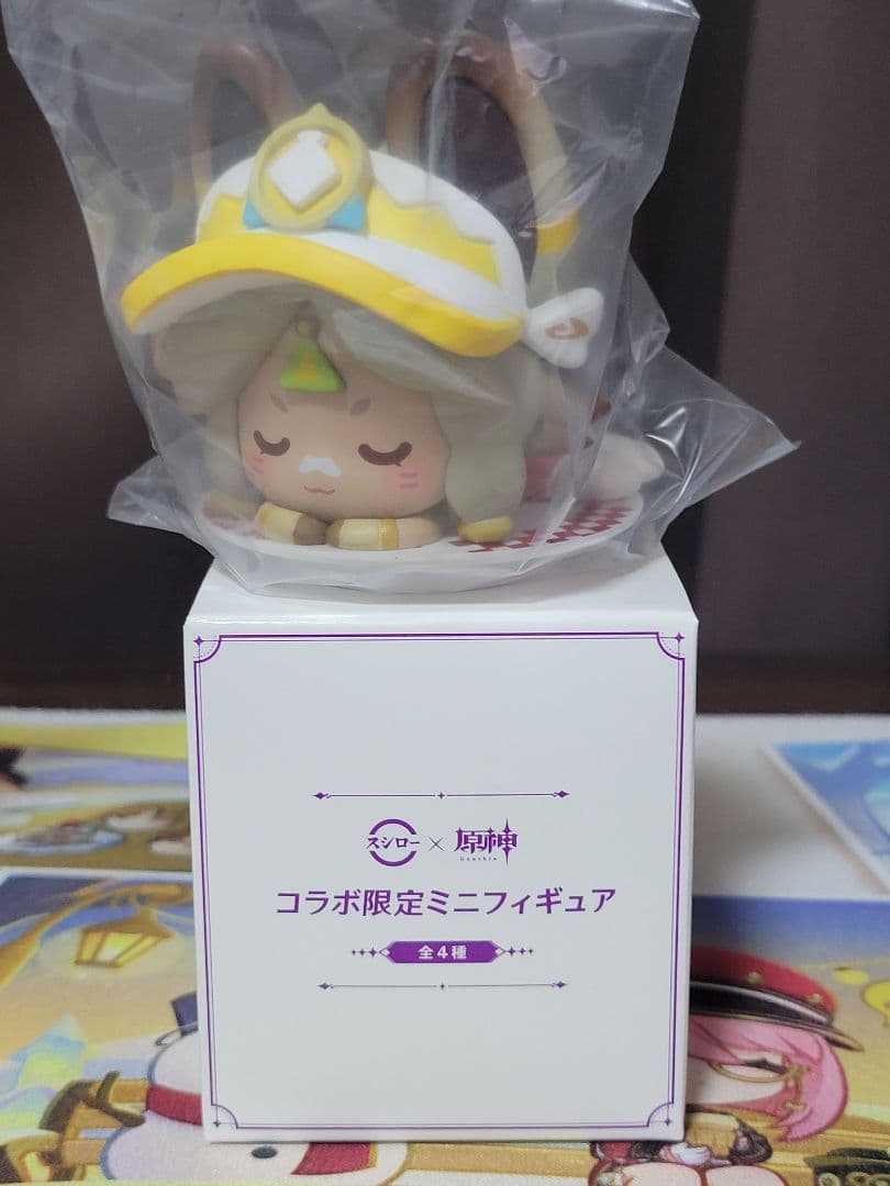 原神 スシロー コラボ 観月の宴　コンプリートセット4種類　フィギュア箱付き