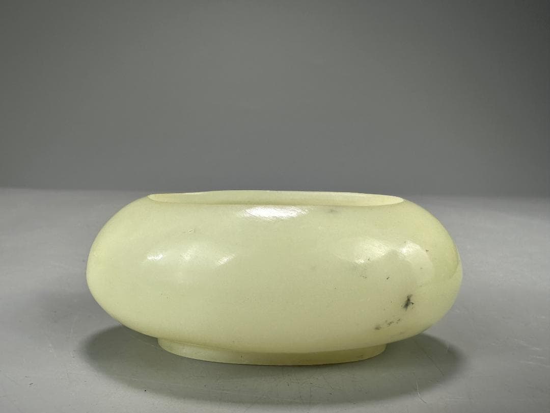 UM1-1中国美術 玉石製　玉製水盂　水洗　墨玉　青玉　白玉　三点まとめ　書道具