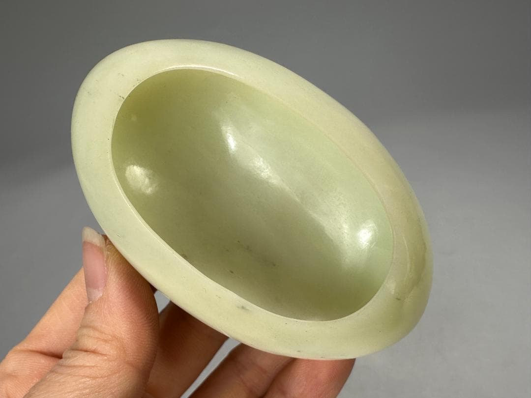 UM1-1中国美術 玉石製　玉製水盂　水洗　墨玉　青玉　白玉　三点まとめ　書道具