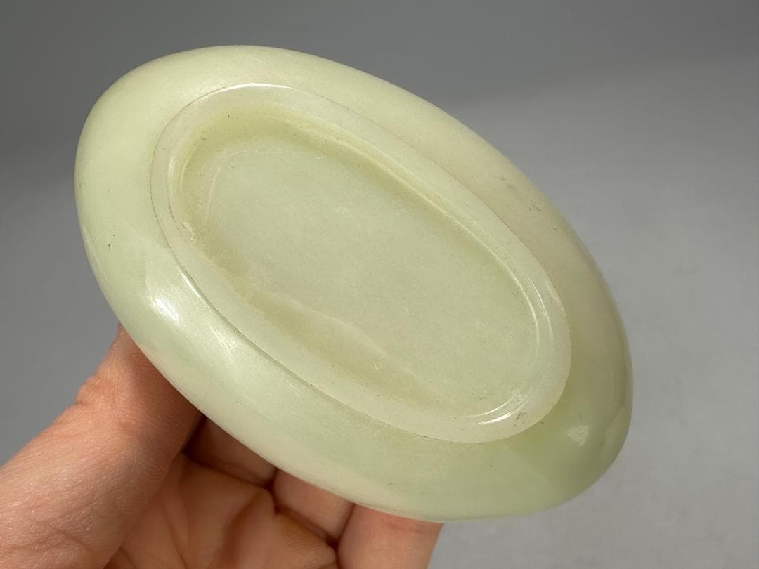 UM1-1中国美術 玉石製　玉製水盂　水洗　墨玉　青玉　白玉　三点まとめ　書道具