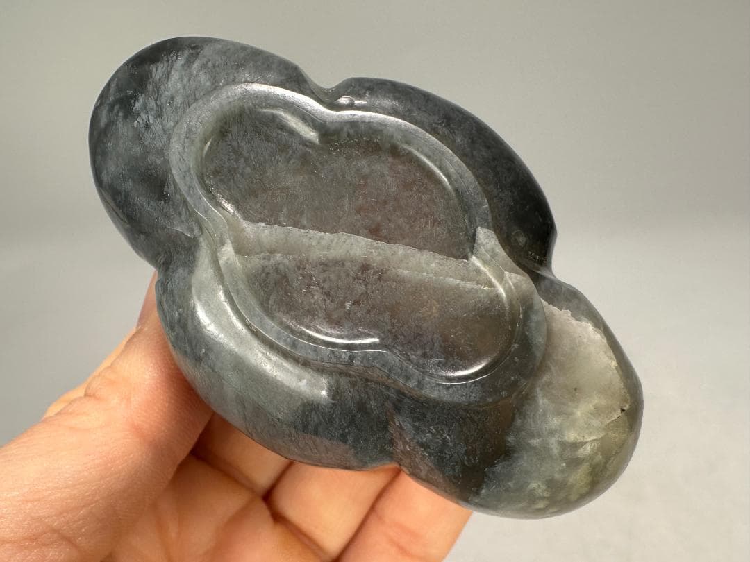 UM1-1中国美術 玉石製　玉製水盂　水洗　墨玉　青玉　白玉　三点まとめ　書道具