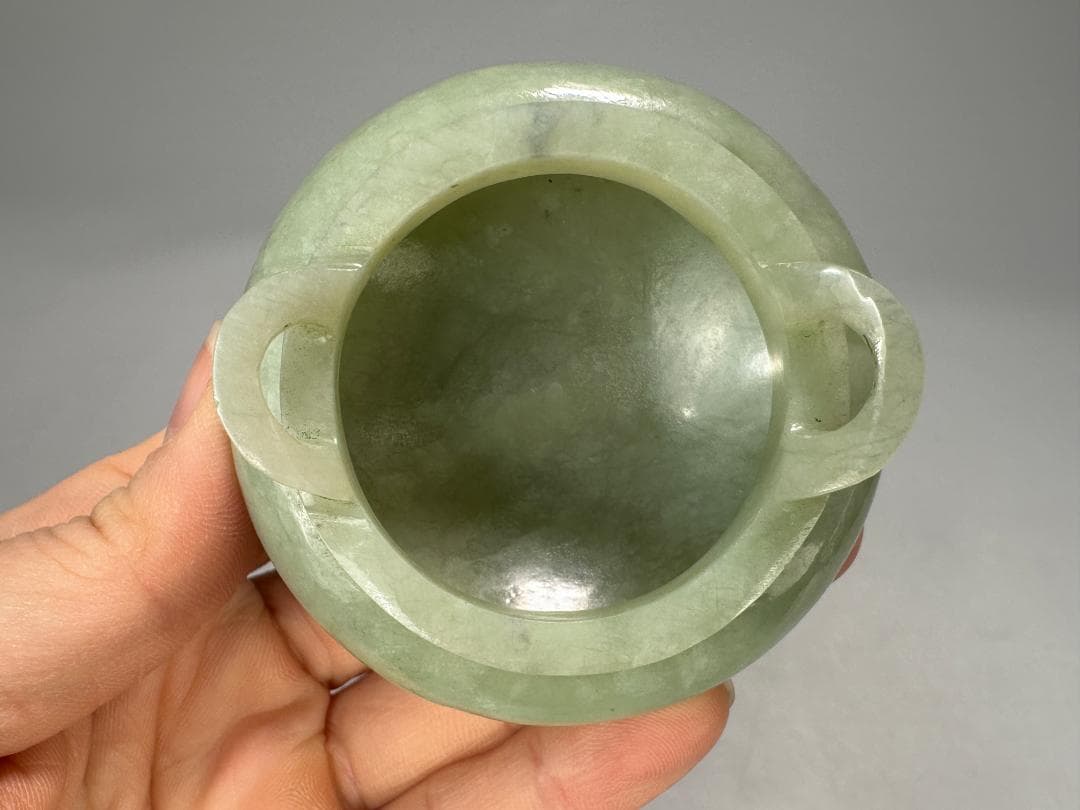 UM1-1中国美術 玉石製　玉製水盂　水洗　墨玉　青玉　白玉　三点まとめ　書道具