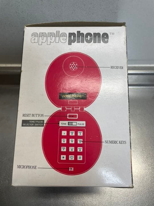 デッドストックAPLLE PHONE（アップル フォーン）昭和レトロ りんご電話