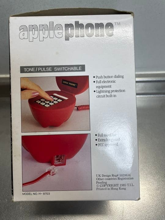 デッドストックAPLLE PHONE（アップル フォーン）昭和レトロ りんご電話