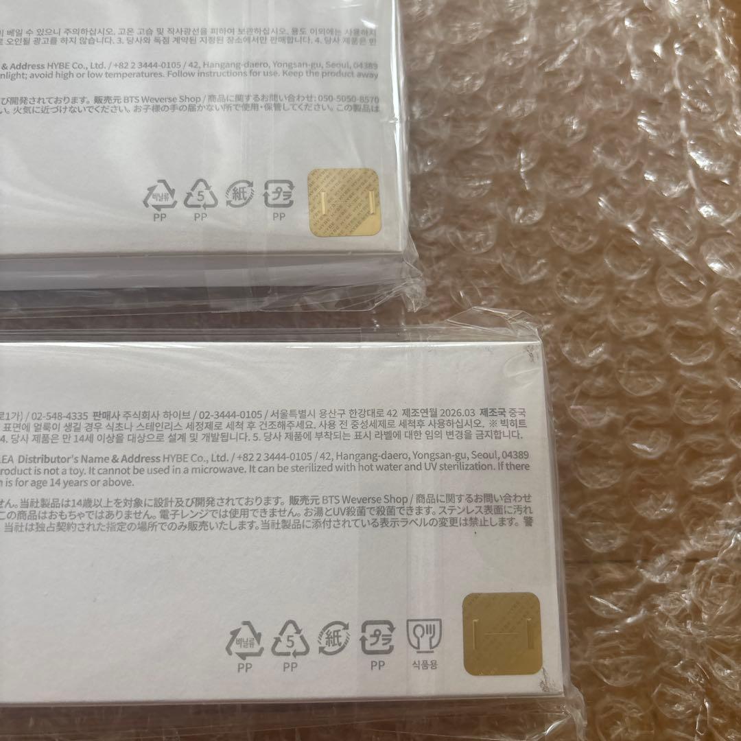 BTS ARIRANG POPUP 扇子　お箸　新品未開封　新聞付き！