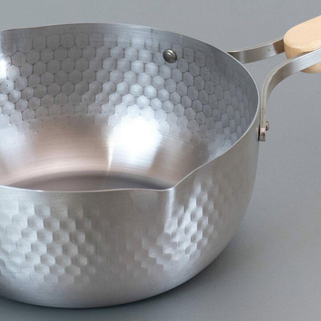 エンゾウ 雪平鍋 18cm 1.7L IH対応 ステンレス 日本製 目盛付き