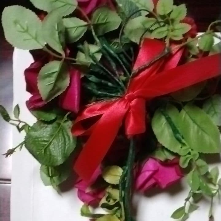 薔薇のブーケ  ＆   ブートニア   造花