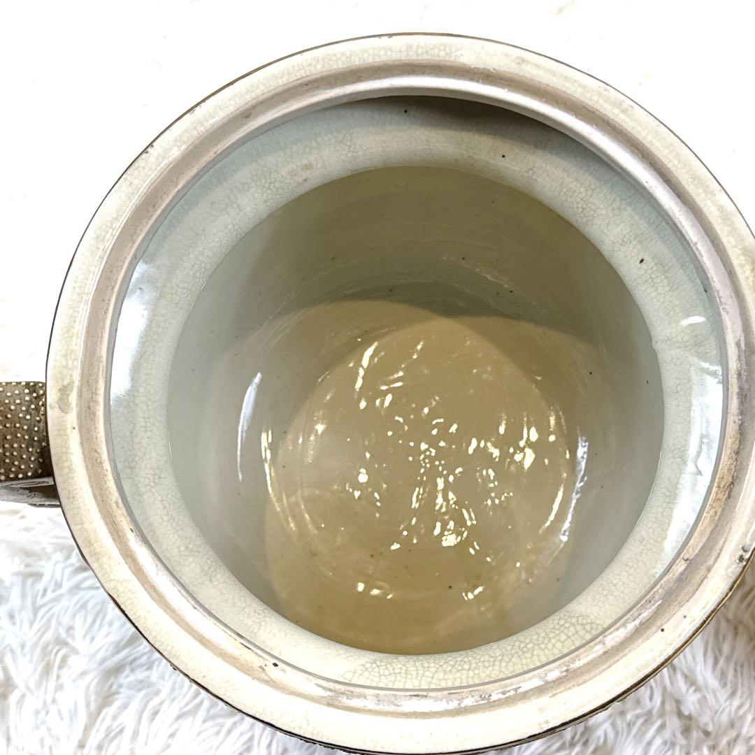 薩摩焼　絢爛豪華　金彩手　　唐獅子足　古薩摩　大香炉　高さ39cm