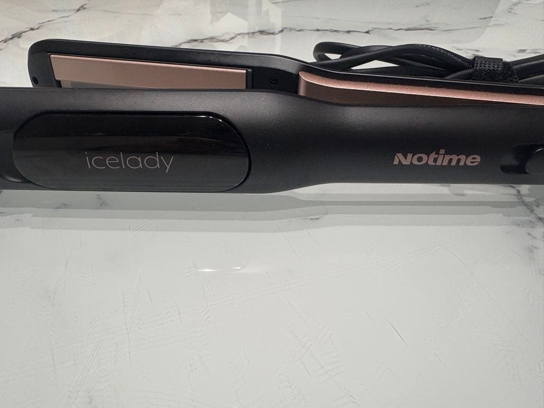 icelady Notime ヘアアイロン 黒とローズゴールド