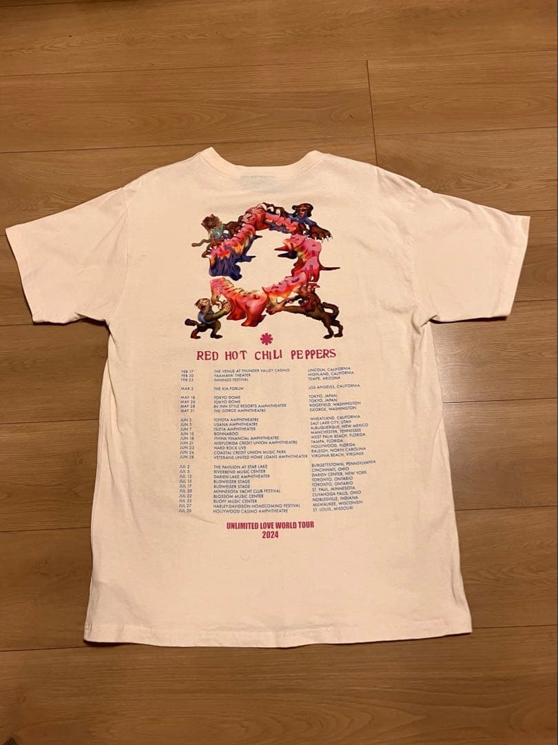 レッチリ　2024年ツアーTシャツ　Mサイズ