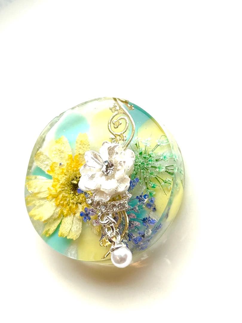 新作☆レジンヘアゴム　sweet magic グリーン