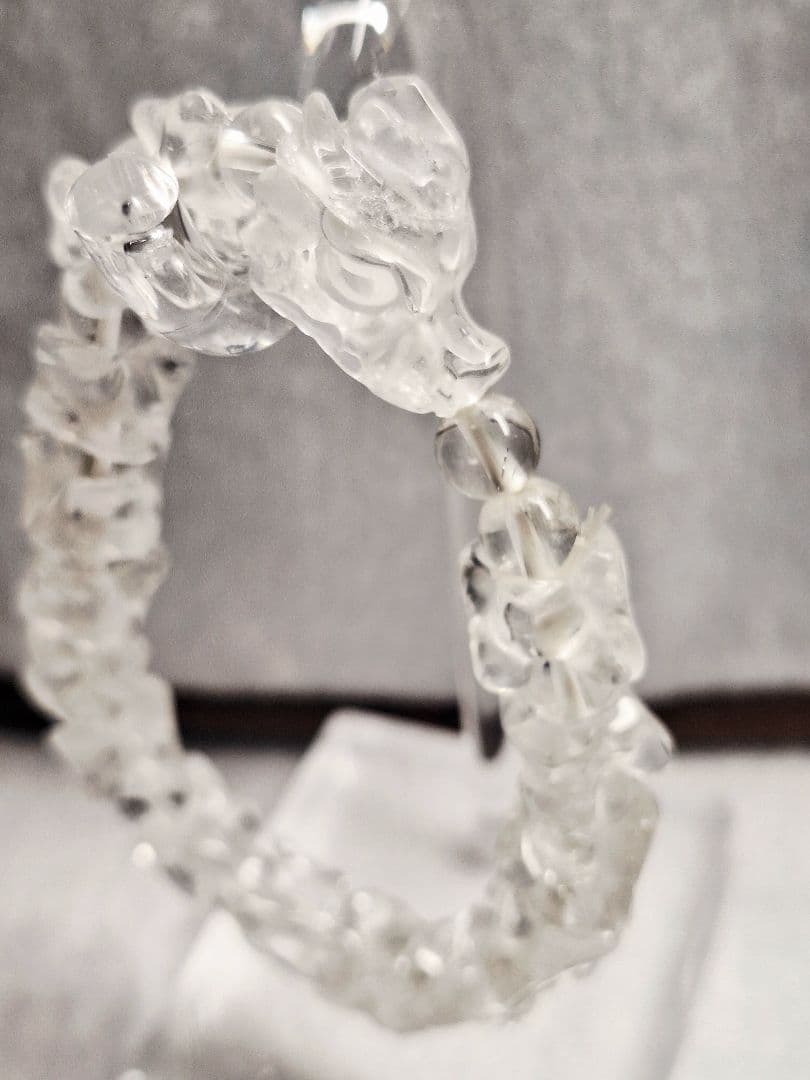 クリアクォーツ 龍 ブレスレット