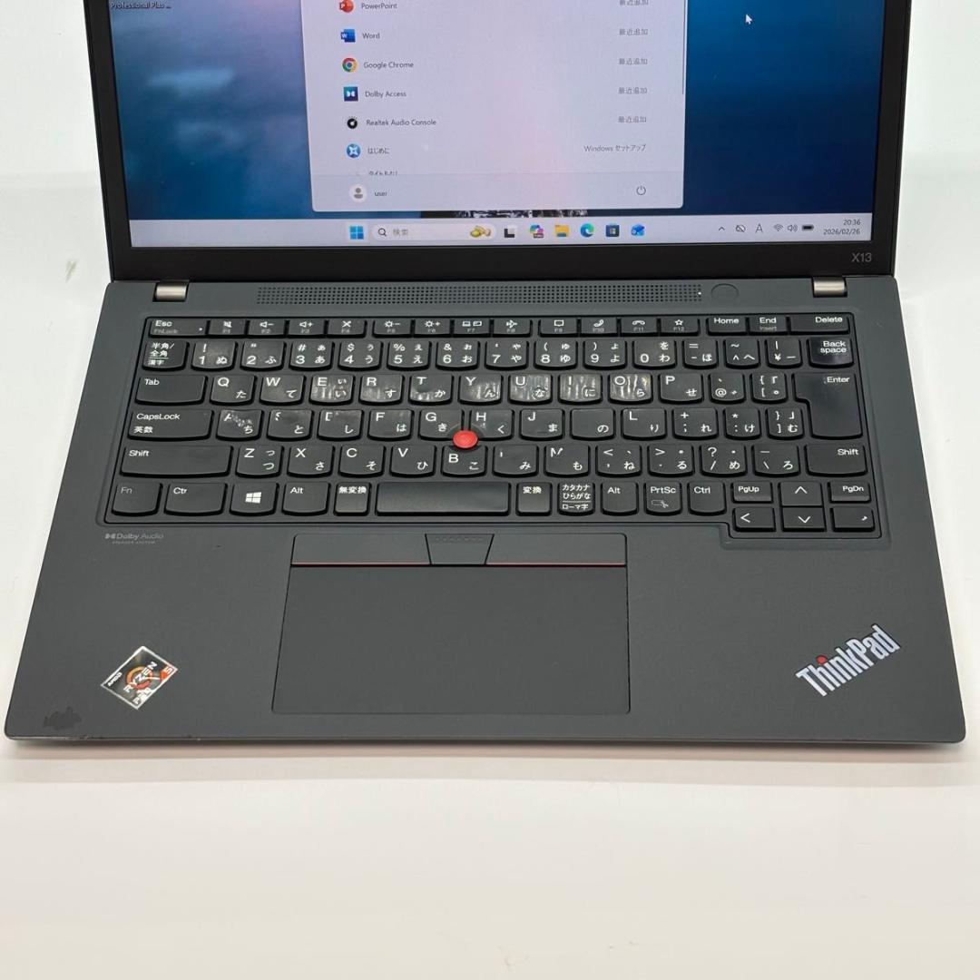 Windowsノート本体 ThinkPad X13 Gen2 AMD Ryzen5PRO 5650U 10