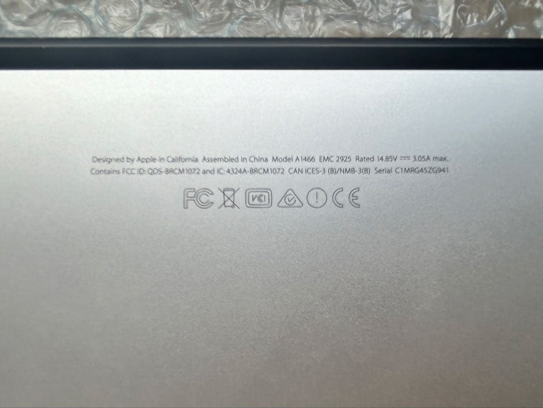 MacBook Air Early 2015 13インチ 256GB