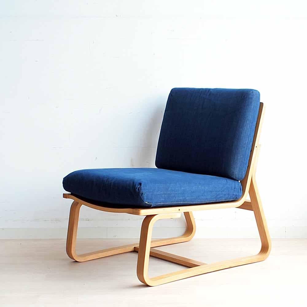 無印良品/MUJI ソファチェア デニム A ZR24191