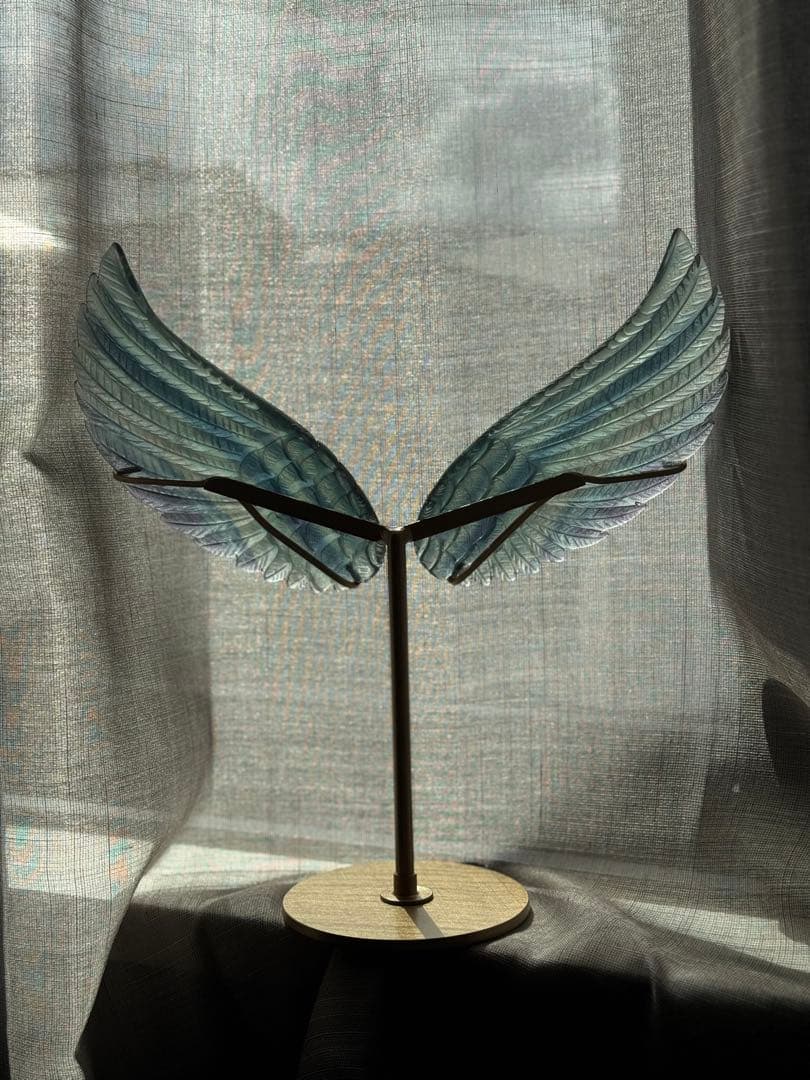 高品質＊オーダーメイド＊天使の羽ブルーフローライト 透明感抜群