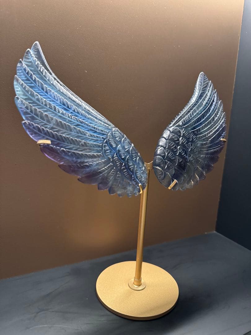 高品質＊オーダーメイド＊天使の羽ブルーフローライト 透明感抜群