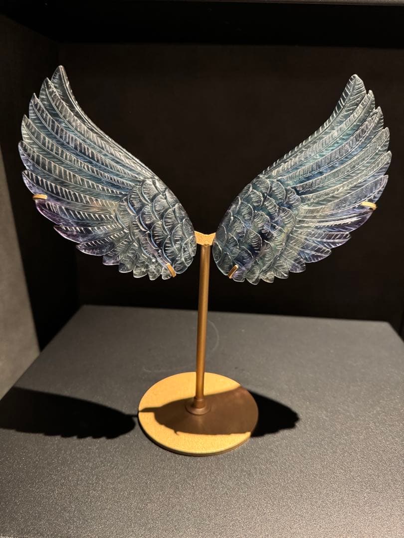 高品質＊オーダーメイド＊天使の羽ブルーフローライト 透明感抜群