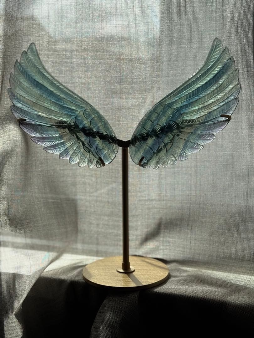 高品質＊オーダーメイド＊天使の羽ブルーフローライト 透明感抜群
