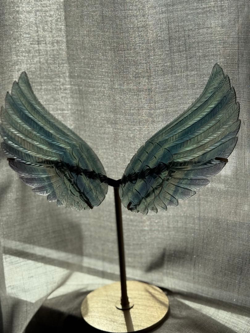 高品質＊オーダーメイド＊天使の羽ブルーフローライト 透明感抜群