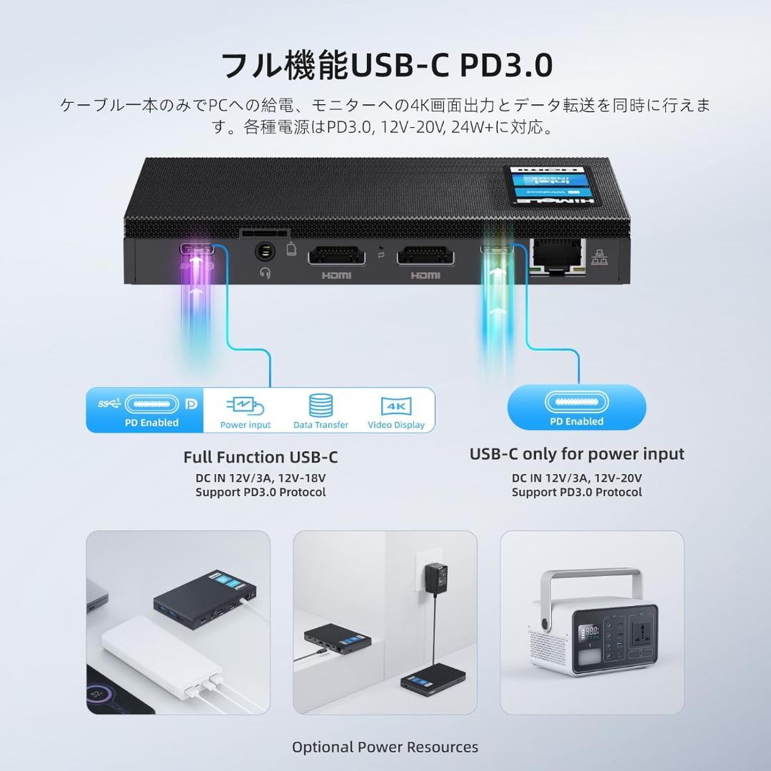 HiMeLE ミニPC Mini Quieter 4C 第12世代N100