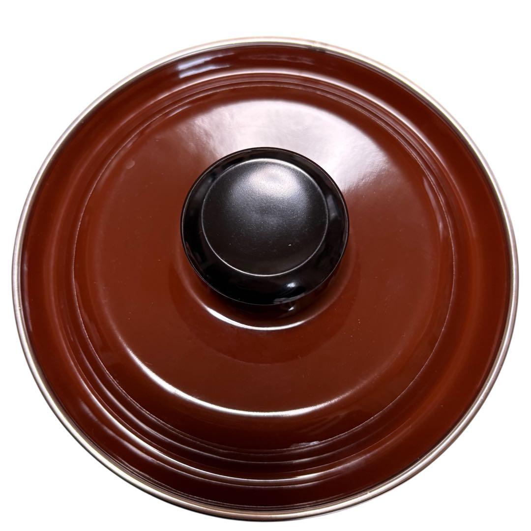 【美品】昭和レトロ サンコーウェア　花柄 両手鍋＆キャニスター 2pc Set