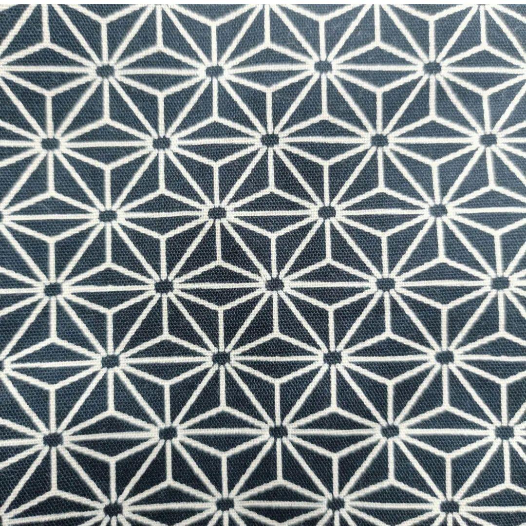 バンブー手提げ　麻の葉紋様　　和柄バッグ　お祭りバッグ　神輿