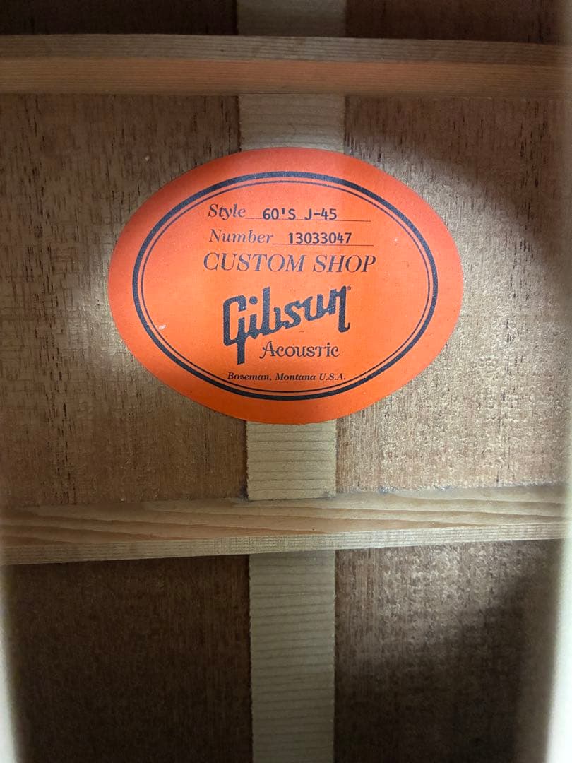 【2013年製】Gibson J45 エボニー VOSギブソン　固定サドル