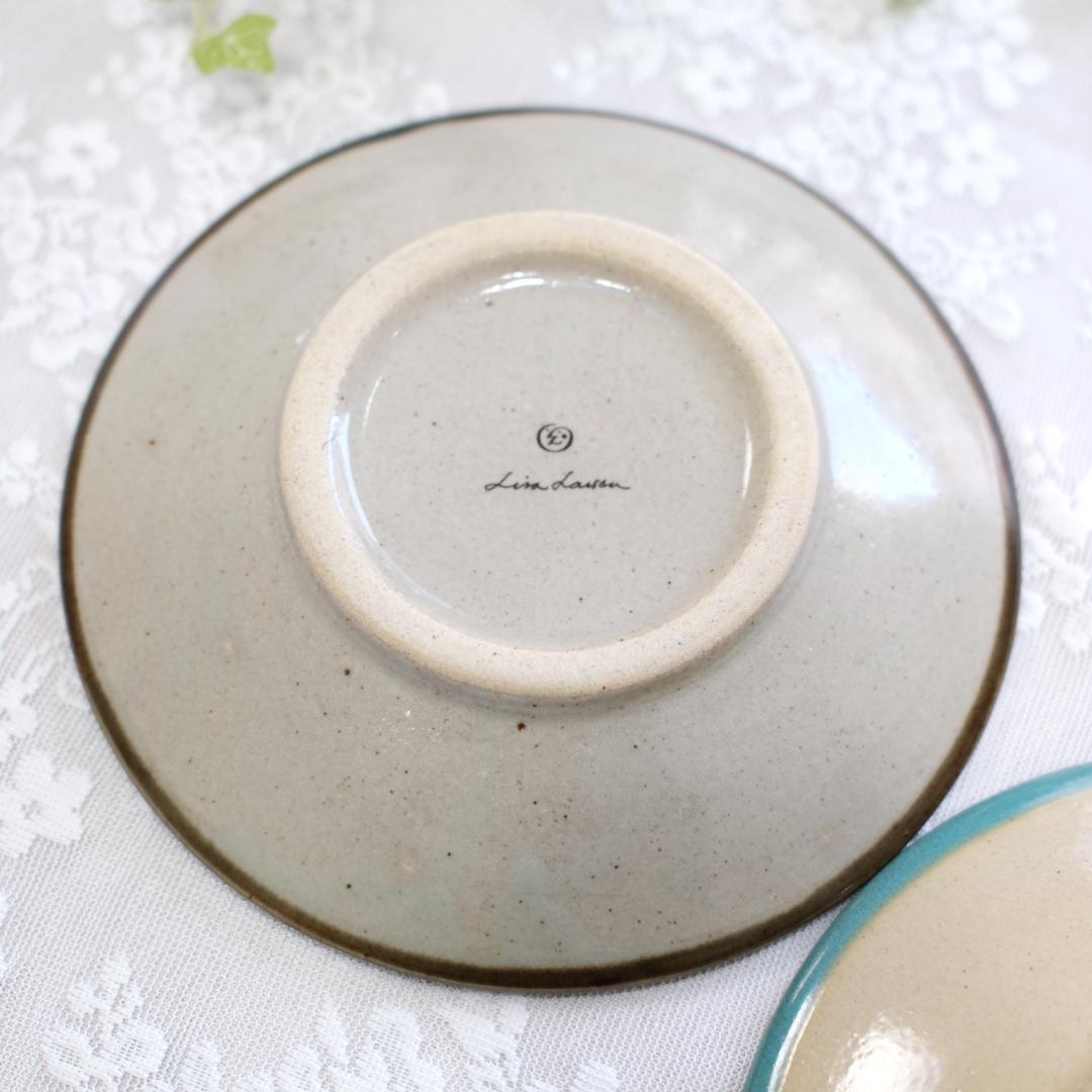 【未使用】ひゃっかいめのとり 益子の絵皿大２枚セット