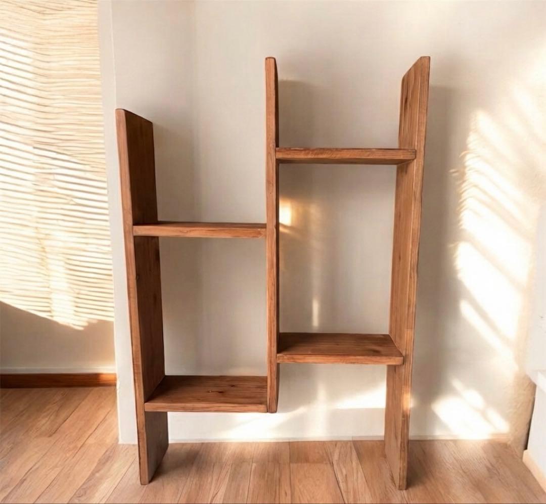 北欧風 2WAY オープンシェルフ｜縦横可｜奥行18スリム設計｜ウォルナット