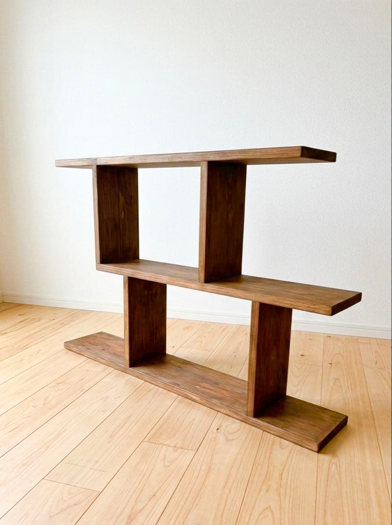 北欧風 2WAY オープンシェルフ｜縦横可｜奥行18スリム設計｜ウォルナット