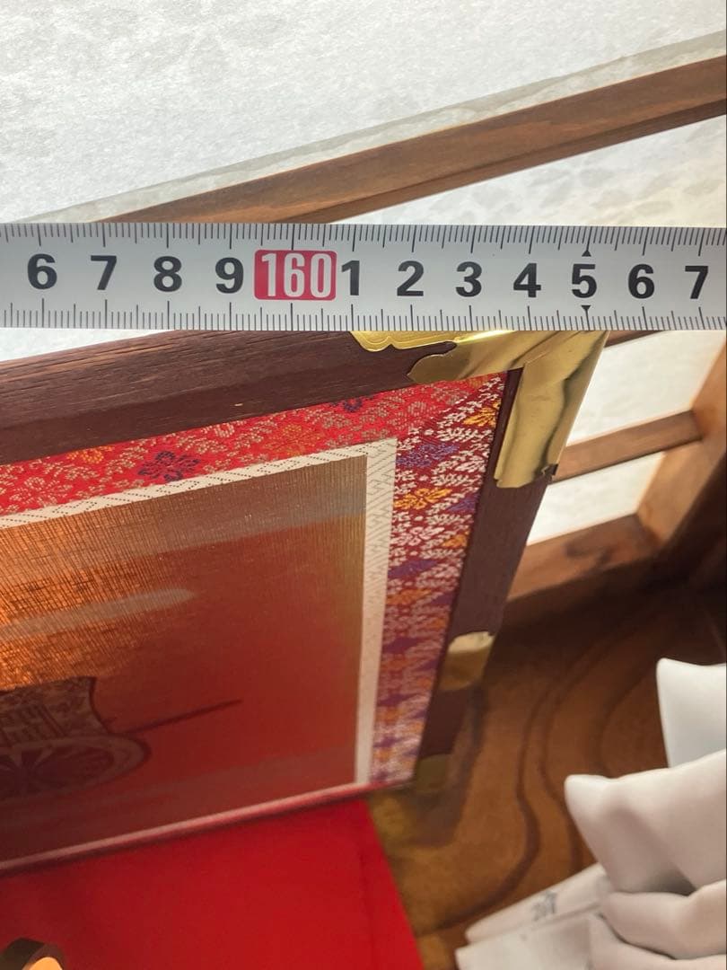 とうぎょくひな人形　毛氈付き　取り扱い説明書付き