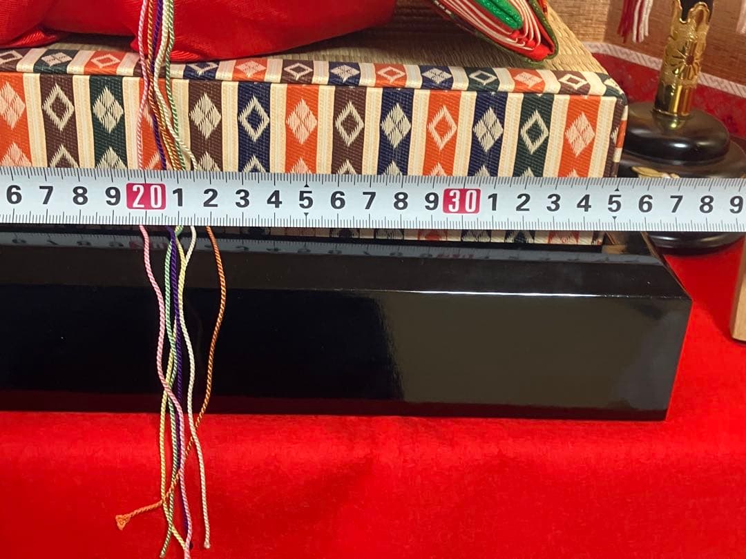 とうぎょくひな人形　毛氈付き　取り扱い説明書付き