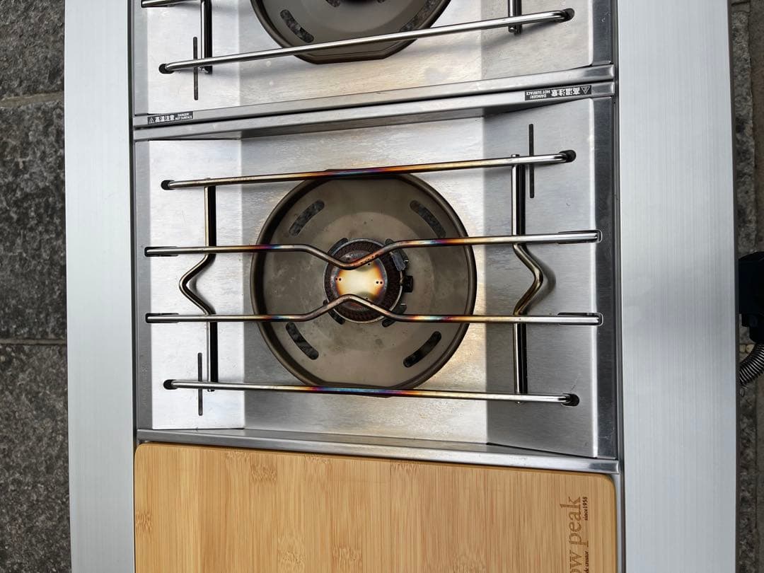 スノーピークigt4ユニット大型 アウトドアテーブル 2バーナー付き