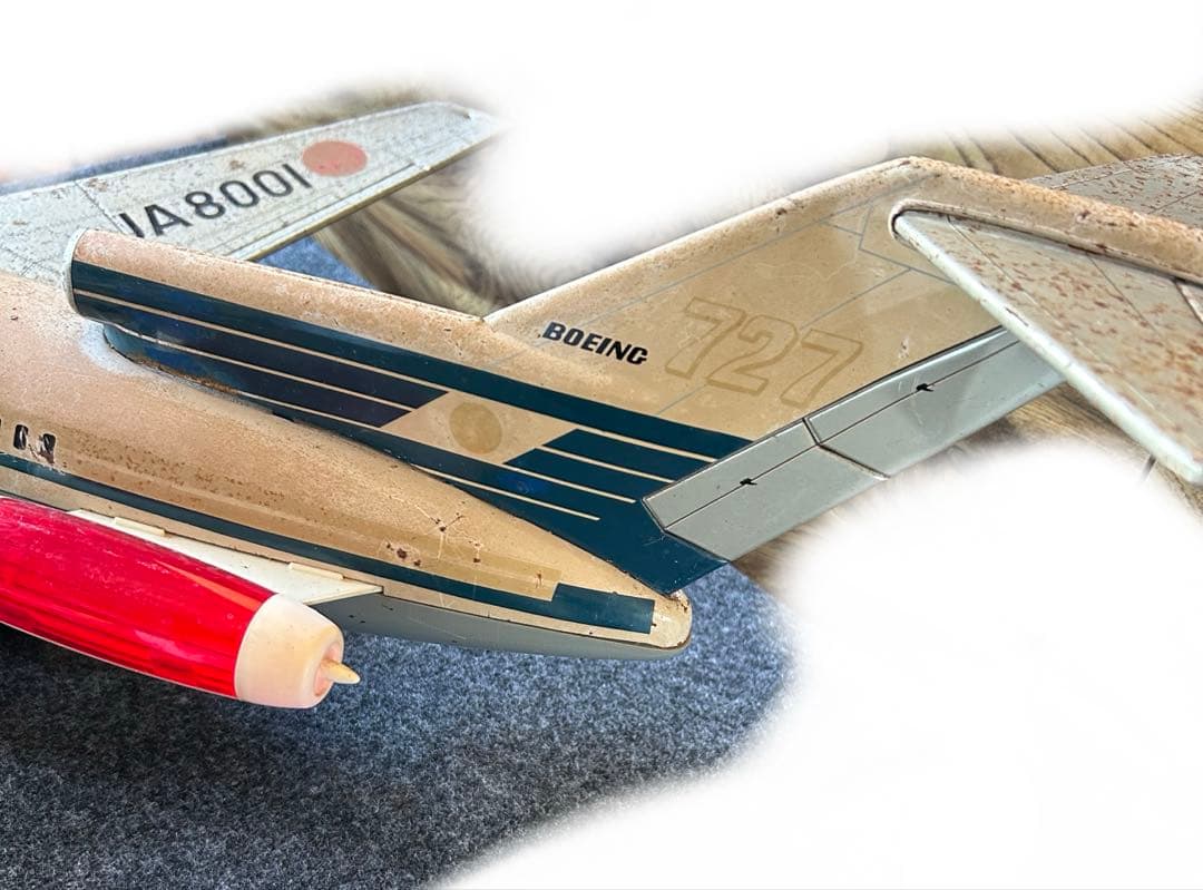 JAL ボーイング 727 JA8001 当時物　レトロ　昭和　ブリキ　ジャル