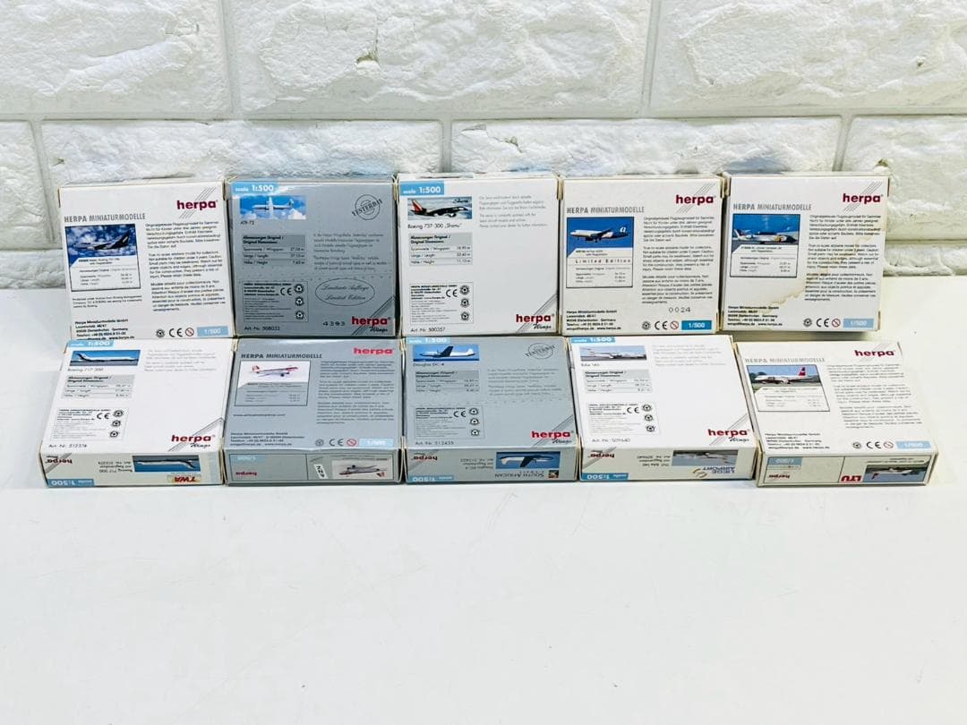 211Z herpa 航空機モデル 10個セット 飛行機模型 まとめ売り