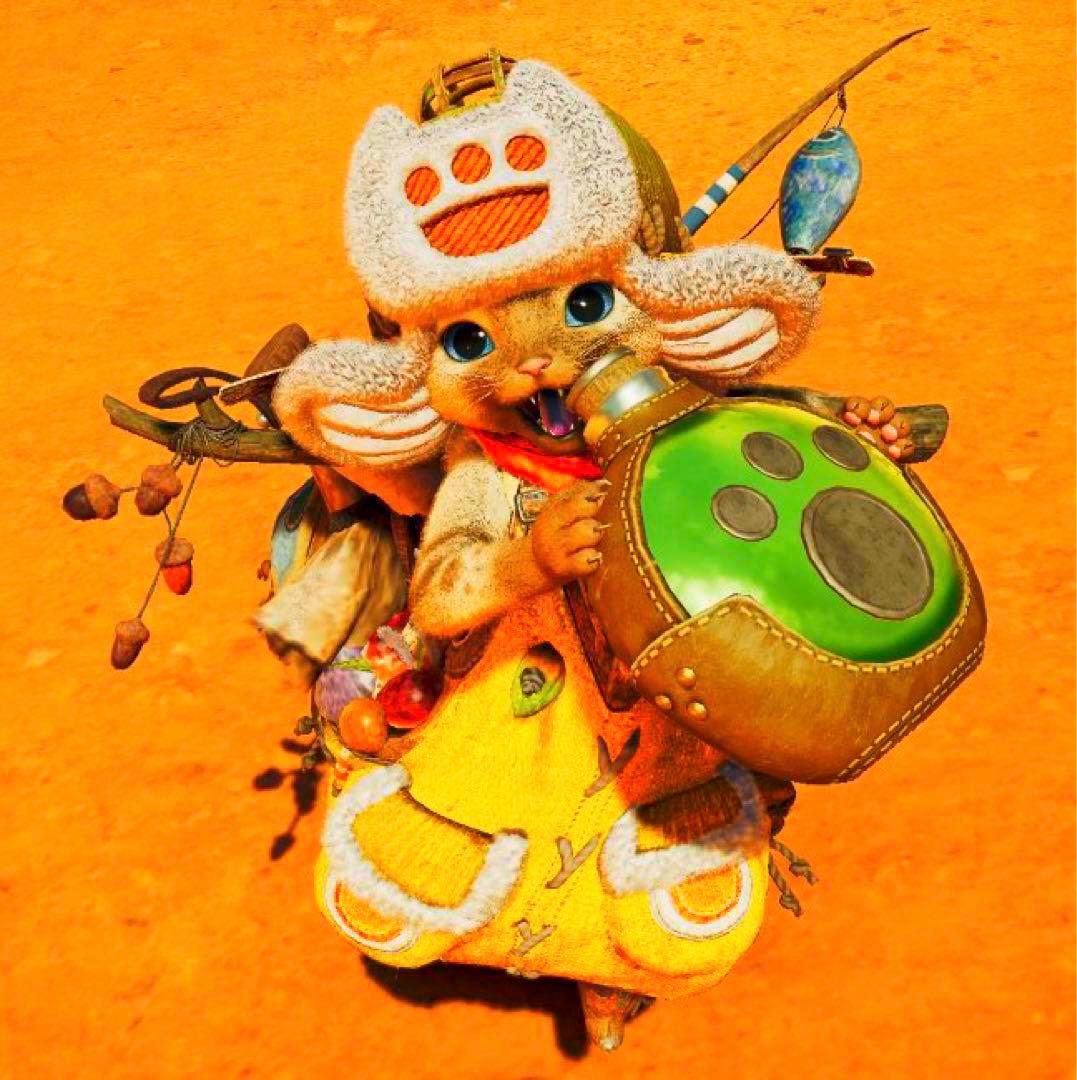 【※カプコン限定！】 モンスターハンターワイルズ 回復薬ボトル アイルーver.