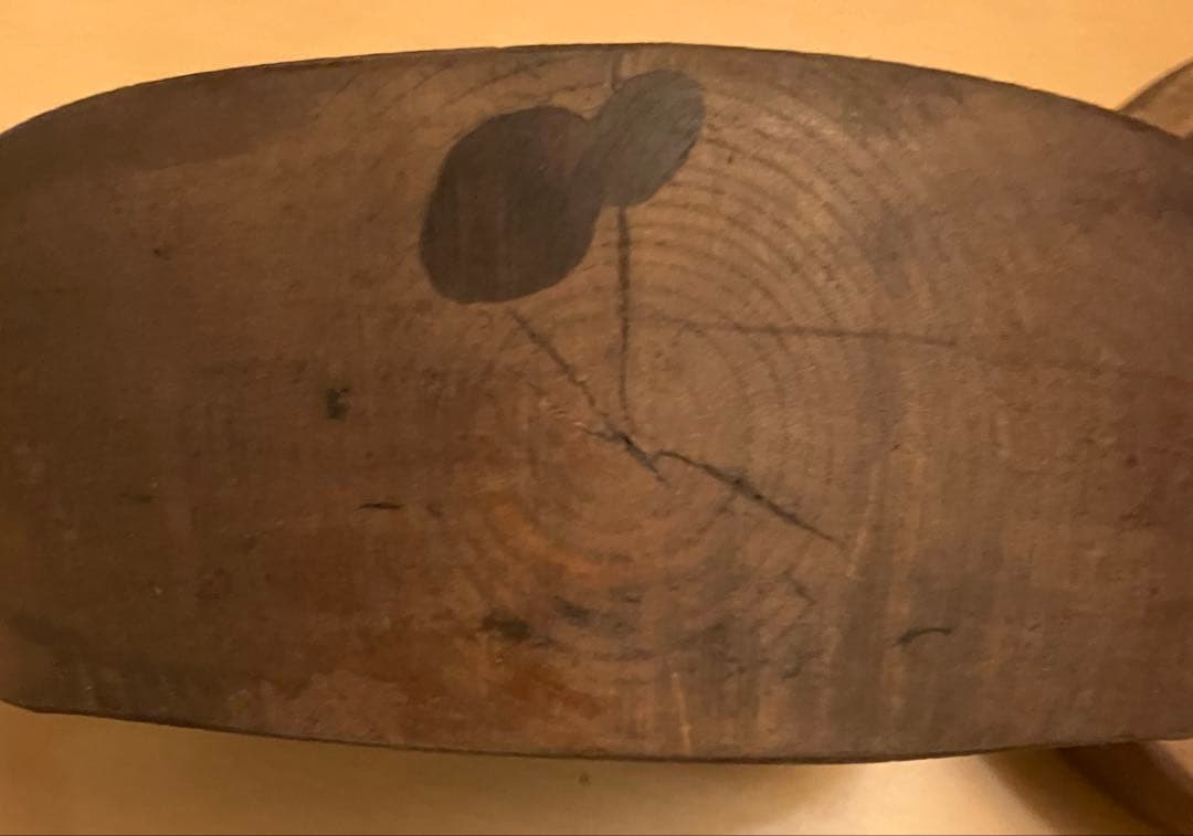 我谷盆風　ケヤキ材　楕円型フルーツボウル　フルーツトレイ深め