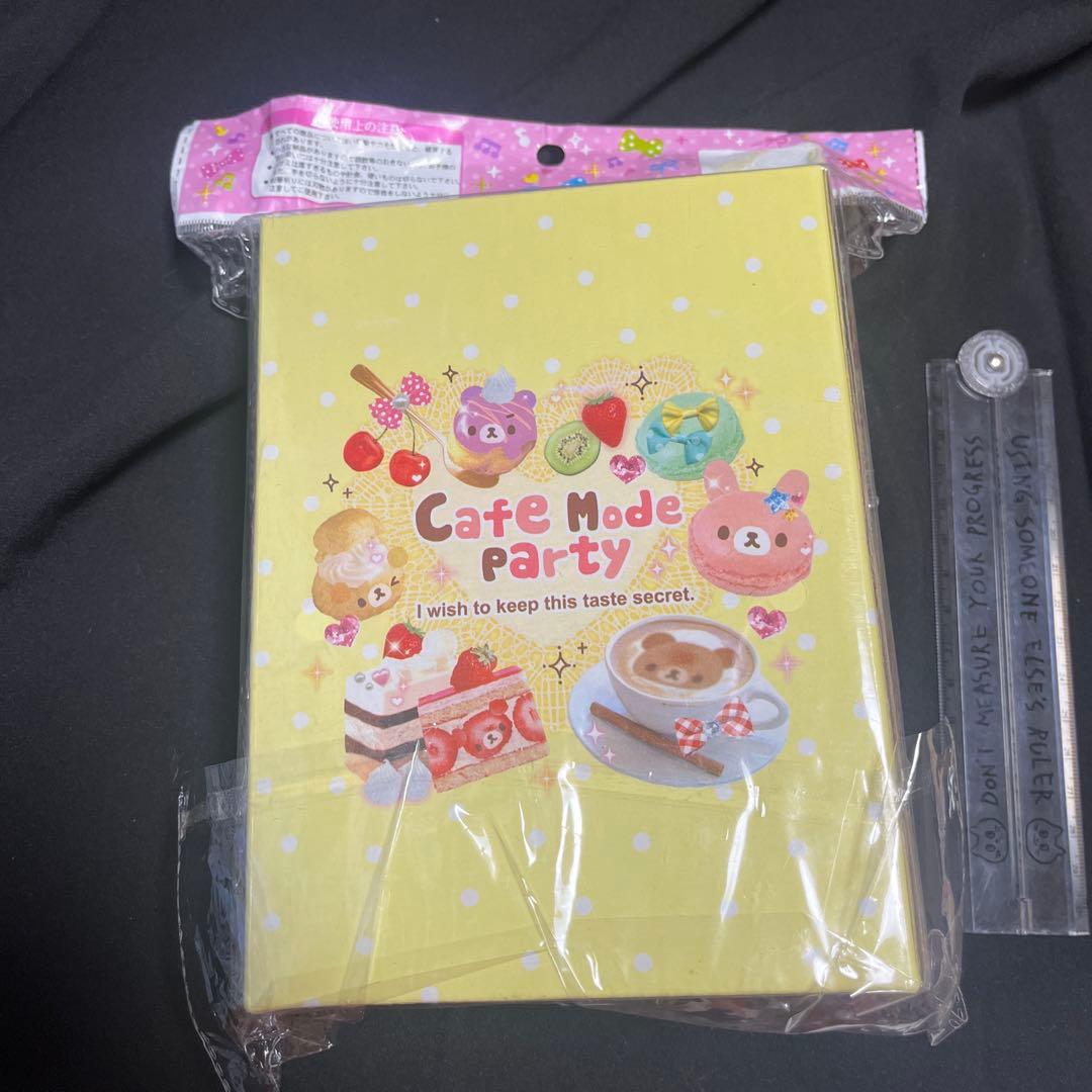 平成レトロ　メモ帳　シール　小物入　cafe mode party レア