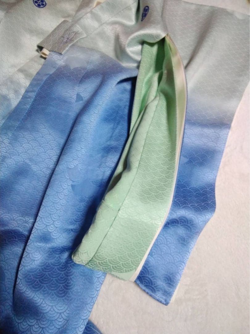 男の子用・3歳向け・正絹・未使用のお着物とお被覆のセット