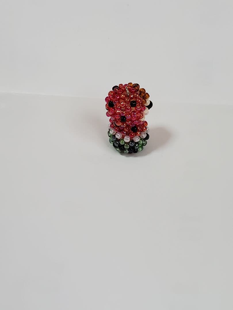 ハンドメイド☆ビーズ☆スイカのマトちゃんチャーム