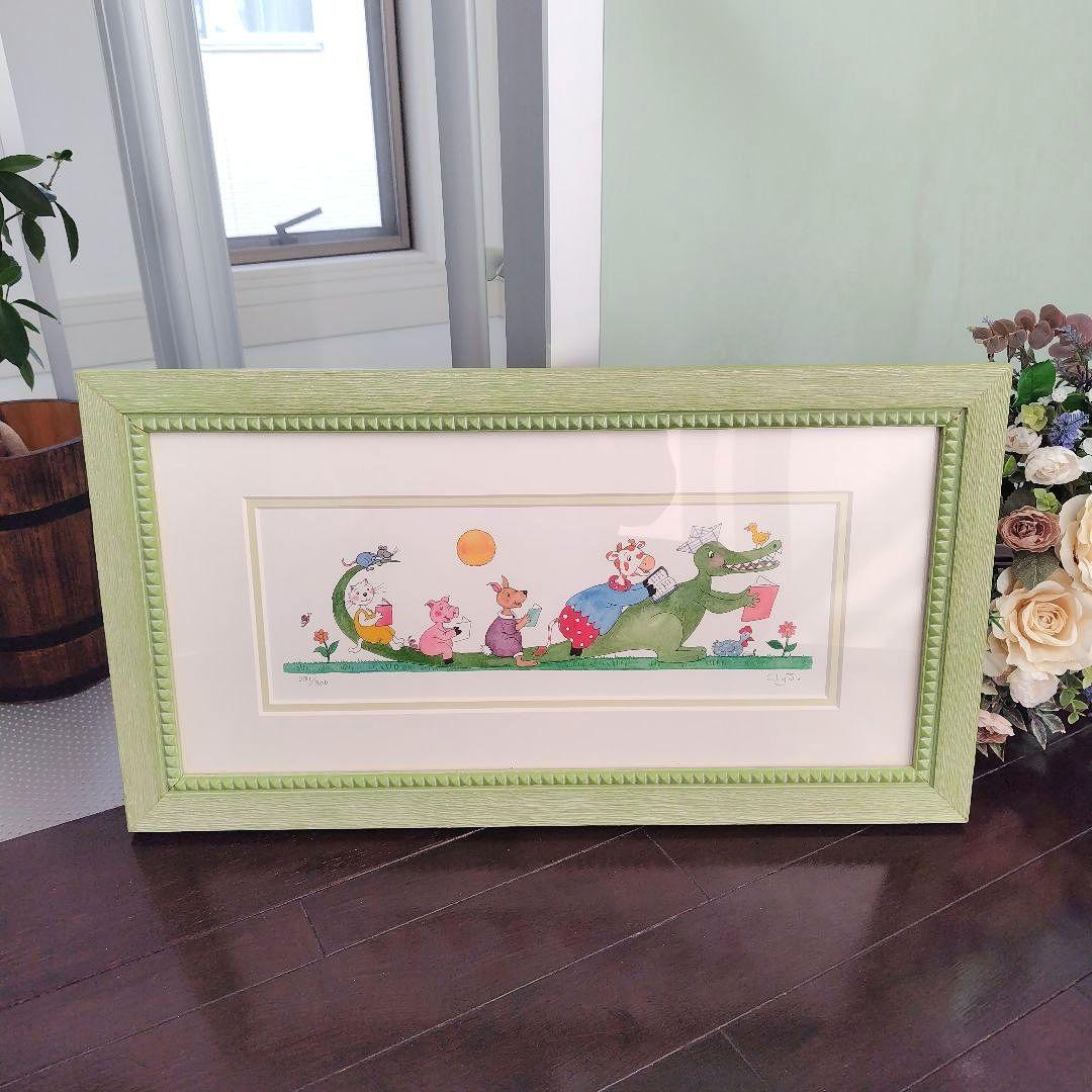 レア！クリーブClyv鉛筆サイン入り ミントグリーン 額装 291/800