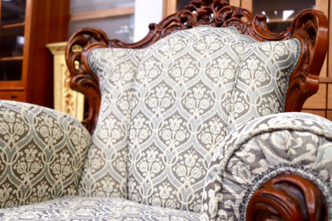 GMIK379A○イタリア クラシック エレガント 1人掛けソファ シングルソ