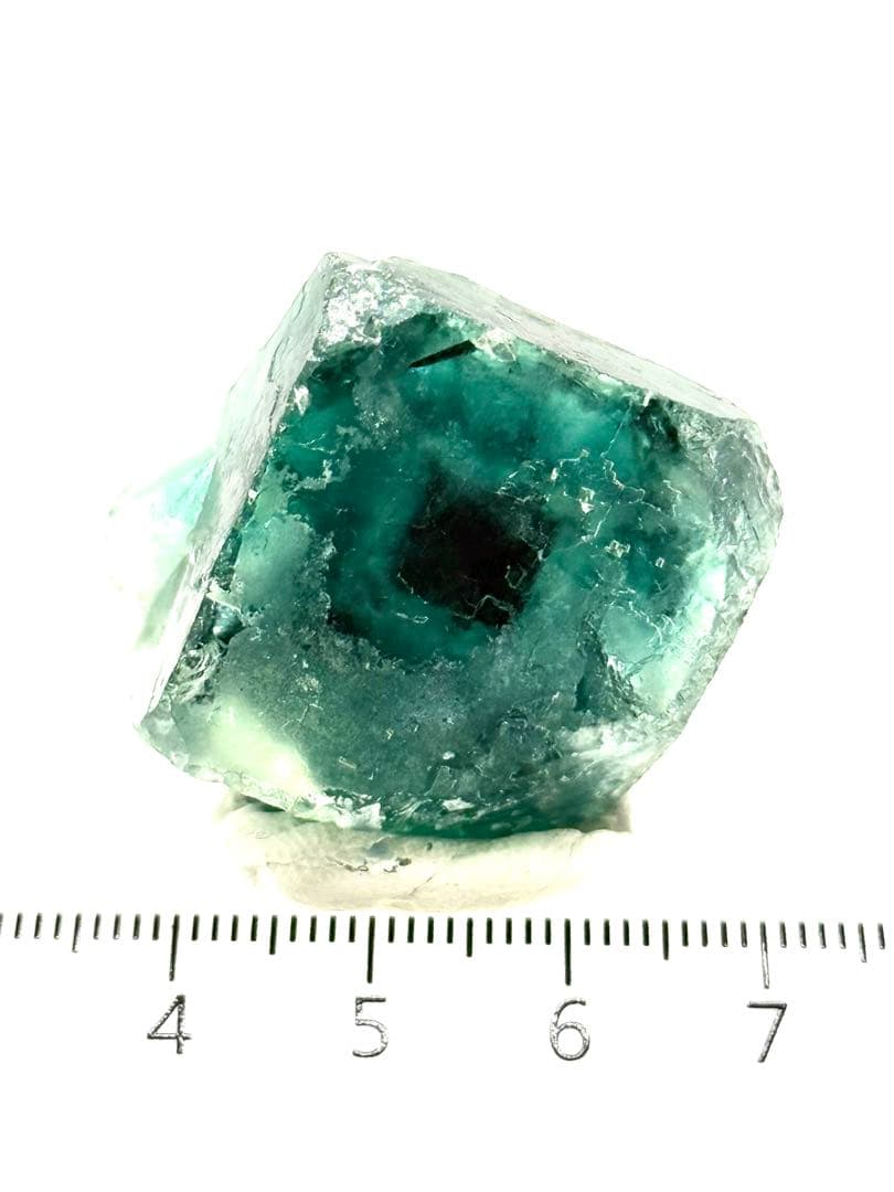 ブルー　グリーン　フローライト　オコルス産　原石　鉱物　標本　天然石　ウィンドウ