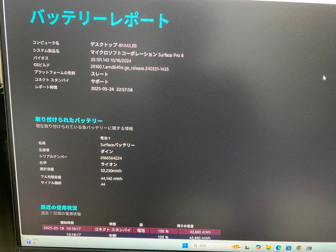 【新品同様】　Surface Pro8 i5/8/SSD128 Office