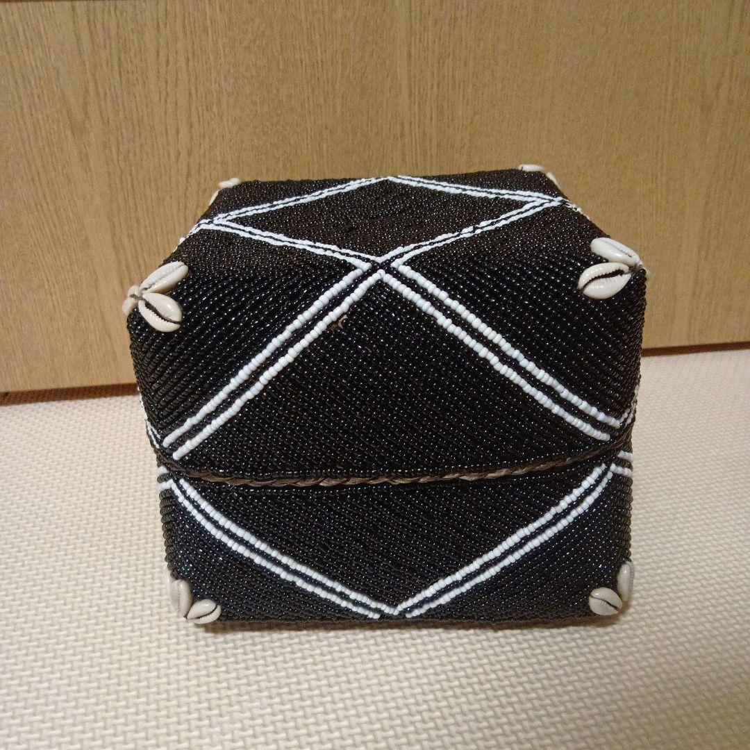 新品　ビーズ　シェル　貝殻　バスケット　箱　ボックス　アジアン　インテリア　北欧
