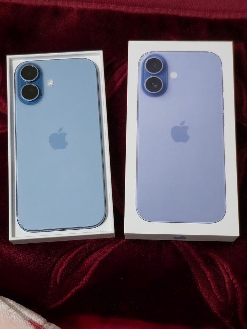 Apple iPhone 17ミストブルー 本体と充電ケーブル