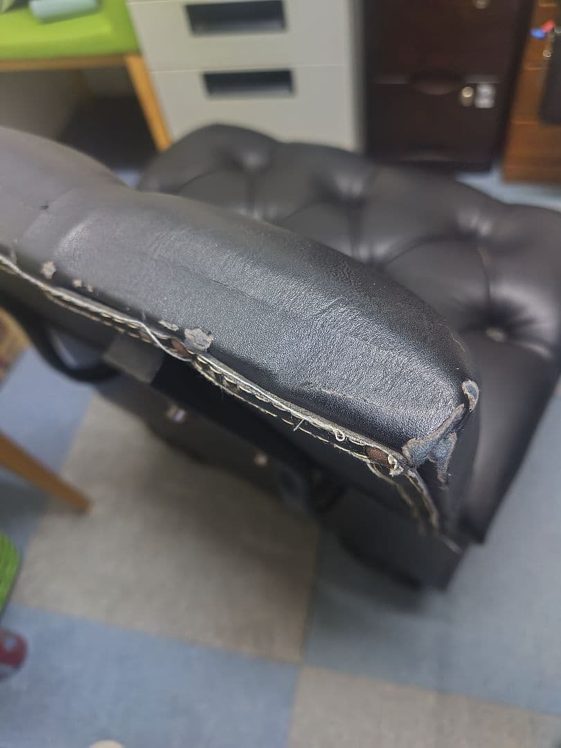 大幅値下げしました　不二貿易希少な滑車付き収納ボックスチェア　アンティークレトロ