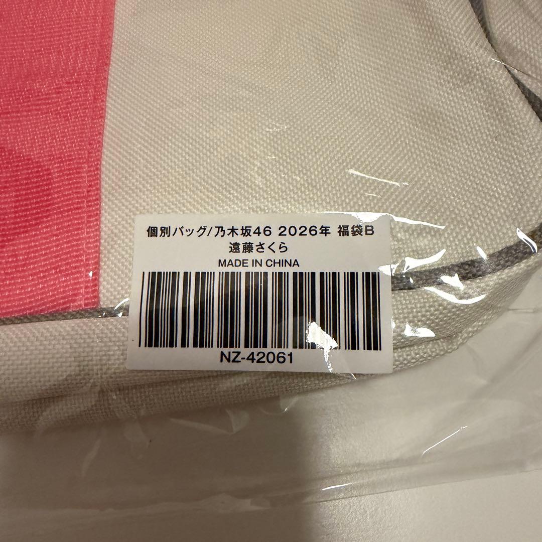 乃木坂46 遠藤さくら 2026年 福袋 Luckybag 個別バッグ