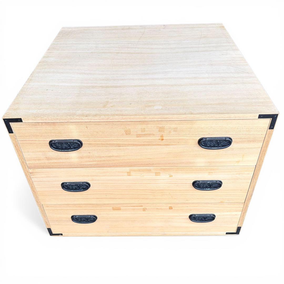 桐箪笥 和箪笥 タンス 3段 桐だんす 収納 レトロ 和モダン ビンテージ 桐